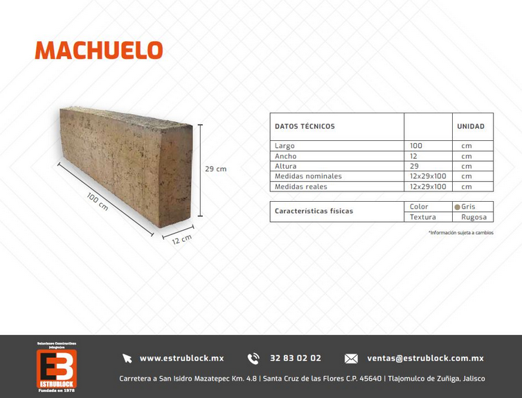 Machuelo 12x30x100 